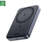 UGREEN Nexode Magnetic Wireless Power Bank (10,000mAh, 20W USB-C PD, MagSafe-Compatible)