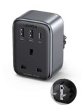 UGREEN UK to European Plug Adapter PD 30W Travel Adapter with USB C GaN – Sold by UGREEN LTD UK/FBA