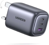UGREEN USB C Plug Charger, 65W Nexode Foldable Fast GaN 3-Port Charger, Support PPS/PD3.0 Ugreen Group FBA Prime Only