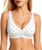 UIMERO Jelly Bras for Women Wireless Deep V Bra Plunge Neck Gel Bras Gel Bras Non Wired, Semi-fixed Cups, Seamless & Invisible, Comfortable Everyday Bra, with Bra extenders 2 hooks
