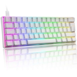 UK Layout 60% True Mechanical Gaming Keyboard Type C Wired 62 Keys LED Backlit USB RGB Backlight Full Anti-ghosting Keys. SB Lexon tech FBA