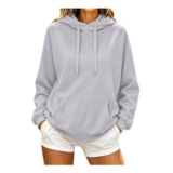 UK Womens Hoodies Oversized Hooded Drawstring Pockets plus Size