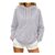 UK Womens Hoodies Oversized Hooded Drawstring Pockets plus Size