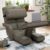 UNIONLINE Floor Chair Adjustable, Folding Lazy Sofa Bed with Armrests, Gaming Lounge Recliner with Pillow & Footrest, Single Chair Bed for Bedroom Home Office,Charcoal Grey