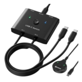 USB-C Bi-Directional Switch for 2 Computers, 8K/4K, 10Gbps, 100W