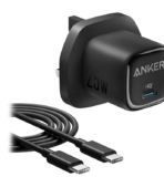 USB-C Charger, Fast Charging 25W with USB-C Cable, Black