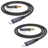 USB C to Aux Cable 1M 2Pack, USB C to 3.5mm Jack Audio Adapter Auxiliary Cord Type C Aux Cable Lead For Car Sold by BliTezz / FBA