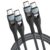 USB C to USB C, 100W 5A Fast Charging Cable 2Pack/2M USB Type C Charger Fast Charge Lead Usbc to Usbc Cable for iPhone 15 16 17 Pro Max