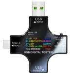 USB Tester DC Type-C PD Digital Voltmeter Amper Voltage Current Monitor Ammeter Detector – With Bluetooth – Sold by ATORCH Factory Store
