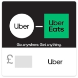 Uber Gift Card – UK Redemption – Delivered via Email