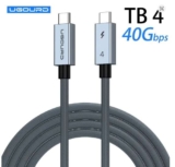 Ugourd 1m Ultra-fast 40Gbps Thunderbolt 4 & USB4 Cable, 240W PD/48Vx5A Sold Ugourd Selected Store