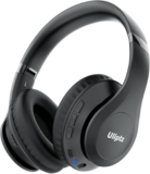 Uliptz Wireless Headphones Over Ear, 65 Hrs Playtime Bluetooth Headphones, 6 EQ Modes Foldable Lightweight Headphones Wireless, Foldable Bluetooth 6.0 for Travel/Office/PC (Black)