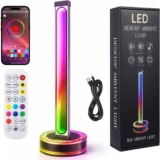 Ultra-Thin LED Light Bar 1 Pack, Smart RGB Gaming Lamp with Remote Control and App, 16 Million Colors Music Sync Ambient Lighting, Aluminum Alloy Desktop PC Monitor Backlight (1 PCS)