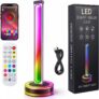 Ultra-Thin LED Light Bar 1 Pack, Smart RGB Gaming Lamp with Remote Control and App, 16 Million Colors Music Sync Ambient Lighting, Aluminum Alloy Desktop PC Monitor Backlight (1 PCS)