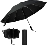 Umbrella Travel Windproof Strong Compact Umbrella Inverted Folding Automatic Umbrellas Waterproof Canopy Portable Travel Umbrellas Strong Fiberglass Frame Easy Auto Open Close for Men Women