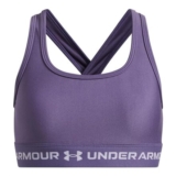 Under Armour Girls Crossback Sports Bra Purple XS