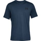 Under Armour Mens 2026 Sportstyle Left Chest UA Logo Charged Cotton T-Shirt – – SIZE MEDIUM, COLOUR ACADEMY/BLACK