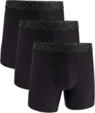 Under Armour Mens 3-Pack Performance Tech Mesh Boxer Brief, 6 Inseam S-5XL