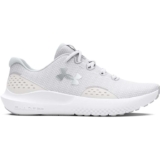 Under Armour Womens Charged Surge 4 Running Shoe, White Distant Gray Metallic Silver, 5.5 UK