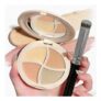Under-Eye Concealer Palette with Brush – Full Coverage