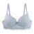 Underwired Lace Balconette Bra, Soft Bralette, Light Blue 75B