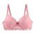 Underwired Lace Balconette Bra, Soft Pink 85B, plus Size