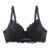 Underwired Lace Balconette Bra for Sagging Breasts, Black, plus Size