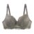 Underwired Lace Balconette Bra, plus Size, Army Green, 100B