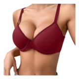 Underwired Push-up Bra, Balconette and Soft Bralettes, Red 34C