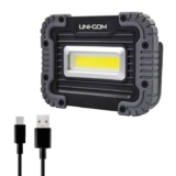 Uni-Com Rechargeable Flood Light Powerful 10W COB LED Site Light