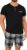 Uniexcosm Mens Pyjamas Set Short Sleeve, Summer Pyjamas for Men Short PJs Sets Top & Plaid Pants with Pockets Mens Nightwear Sleepwear Loungewear Sets for Casual Home