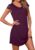 Uniexcosm Nighties for Women Lace Nightdresses for Women Short Sleeve Dress V Neck Lace Chemise Sexy Nightwear Nighties Soft Sleepwear Summer Nightwear