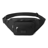 Unisex Bum Bag, Waist Pack, Adjustable, Lightweight, Black
