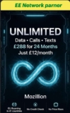 Unlimited 5G Data for 24 Months Only £12 m (EE network partner)