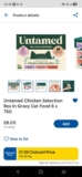 Untamed cat food buy one get one free and reduced to £7