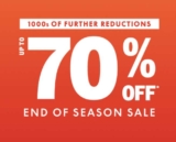 Up to 70% off End of Season Sale – 1,000s of Lines Added Free C&C