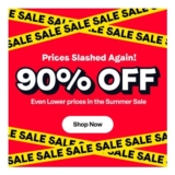 Up to 90% off Summer Sale, Prices Starting from 95p