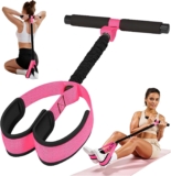 Upgraded Foot Pedal Resistance Band with Handles for Women, Exercise Band Ideal for Home Workout, Core Training, Pilates, Stretching & Physical Therapy with Double-Layer Latex Design