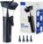 Upgraded Manual Ear Wax Removal Kit, One-Hand Control Ear Cleaner Earwax Remover, Ear Cleaning Kit with Effort-Saving Button, Ear Irrigation System with 4 Reusable Ear Tips for Home Ear Care, Blue