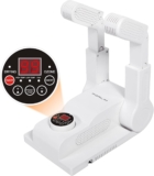 Upgraded Temperature Control FORLIM Boot Dryer for Work Boots – Shoe Dryer with 24-Hour Delay Timer, Portable Glove Dryer & Boot Warmer, Automatic Shut-Off Timer, Folding Design, Smart Panel(White)
