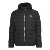 Urban Classics Mens Bubble Jacket, Blkwhtblk, XL