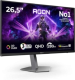 Used: Acceptable AOC AG276QZD2 27 inch WQHD Gaming Monitor 280Hz, QD-OLED, GtG, HDR400, G-Sync, Speakers, 2560×1440 – sold by Amazon Resale