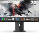 Used KOORUI S3241XO 32 Inch 4K Gaming Monitor, 240Hz, QD-OLED, UHD 2160P, 0.03ms, HDR 400, 99% SRGB – Sold by Amazon Resale FBA