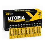 Utopia Home AAA Alkaline Batteries 1.5V, 12 Pack