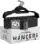 Utopia Home Premium Velvet Suit Hangers with Tie Bar – Pack of 50, Black Coat Hangers, Suit Hangers, Non-Slip, Heavy Duty, 360 Swivel Hook, Tie Bar, Ideal for Adult Clothes