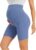 VALANDY Creamlush Maternity Shorts Over The Belly Pregnancy Biker Shorts Lounge Yoga Pants (S-XL)