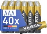 VARTA Batteries AAA, Pack of 40, Power on Demand, Alkaline