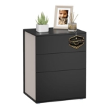 VASAGLE Bedside Table with 3 Drawers
