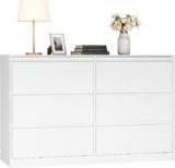 VASAGLE Chest of Drawers for Bedroom, 6 Drawers, 119.4 x 40 x 75 cm