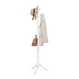 VASAGLE Coat Rack Stand with 10 Hooks, Cloud White RCR03WT
